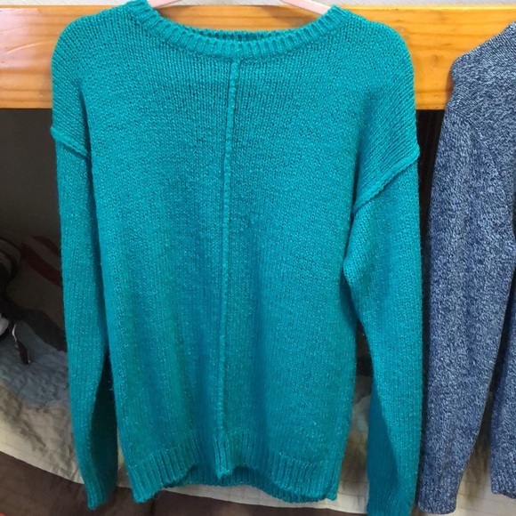 Turquoise Allison Smith Sweater- Size M - Picture 1 of 3